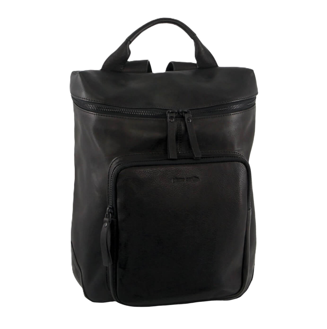 Pierre Cardin Italian Leather Ladies Backpack in Black