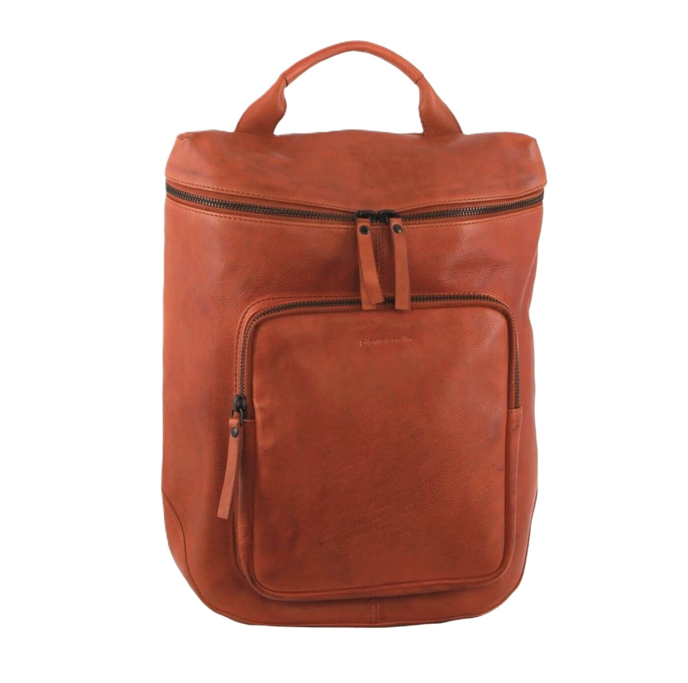 Pierre Cardin Italian Leather Ladies Backpack in Cognac