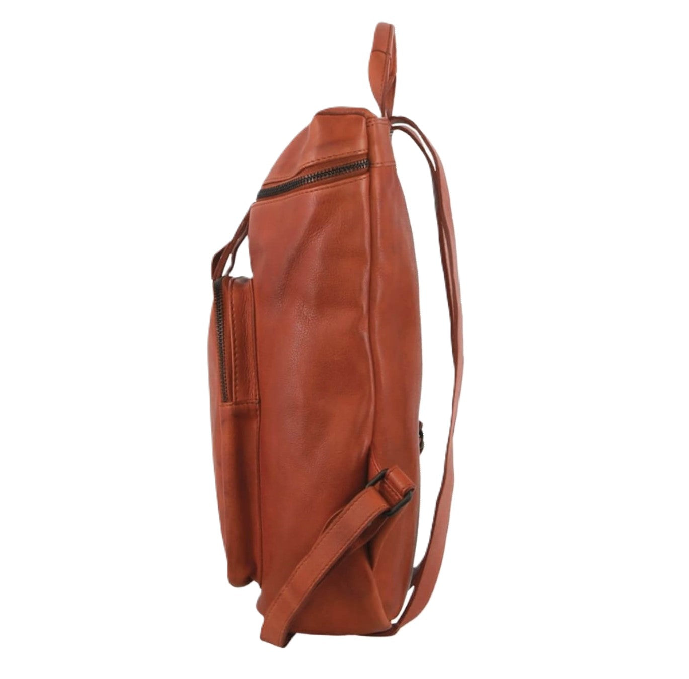 Pierre Cardin Italian Leather Ladies Backpack in Cognac