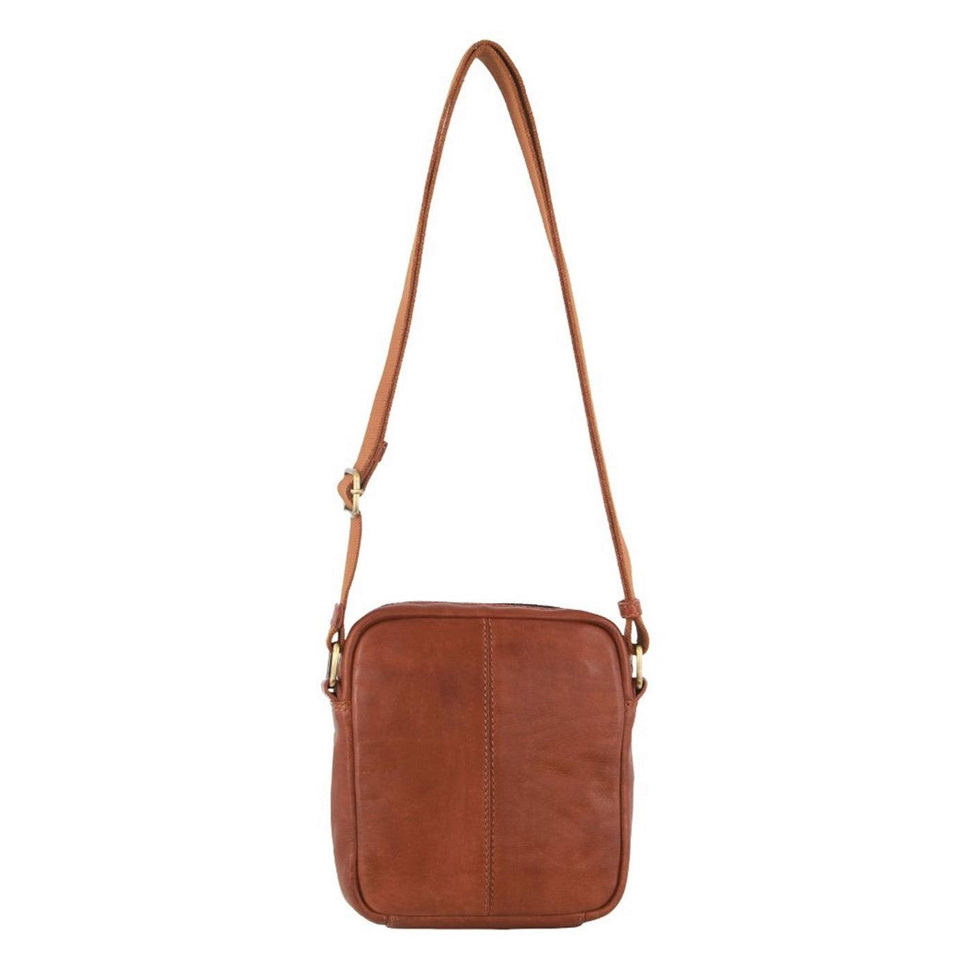 Pierre Cardin PC3764 Mens Italian Leather Cross Body Bag/Cognac