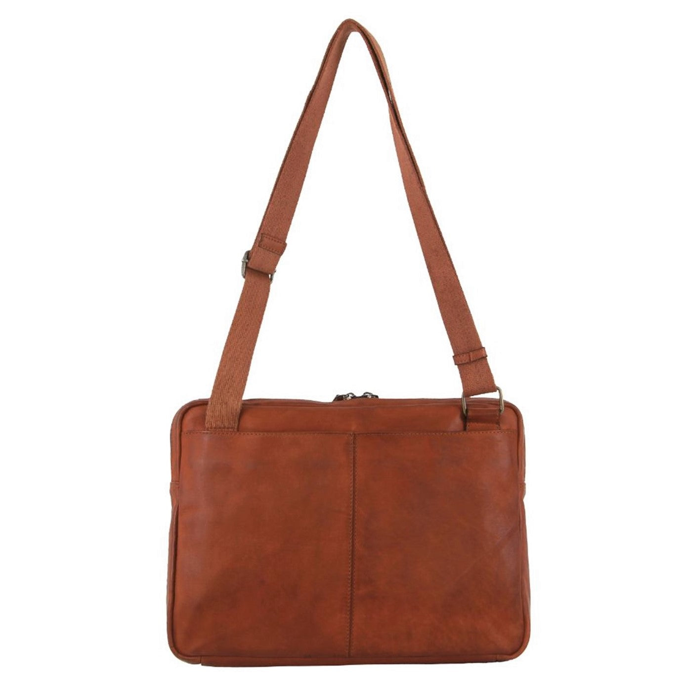 Pierre Cardin PC3765 Mens Italian Leather Business Computer Bag/Cognac