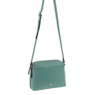 Pierre Cardin Ladies Italian Leather Crossbody Bag in Moss