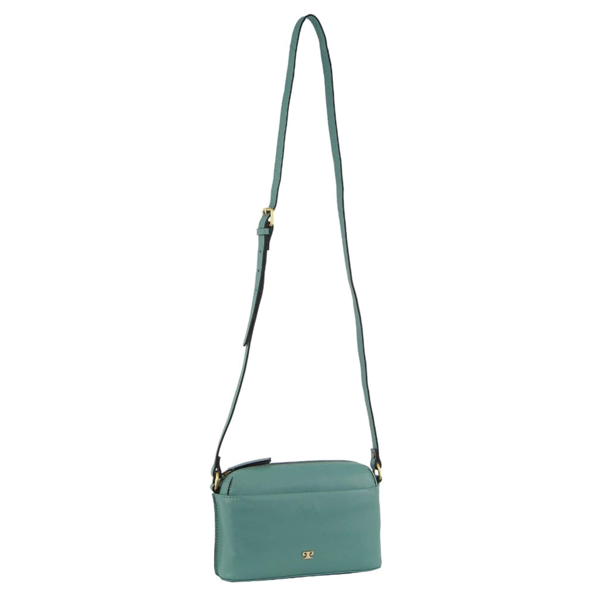 Pierre Cardin Casual Leather Crossbody Bag in Moss