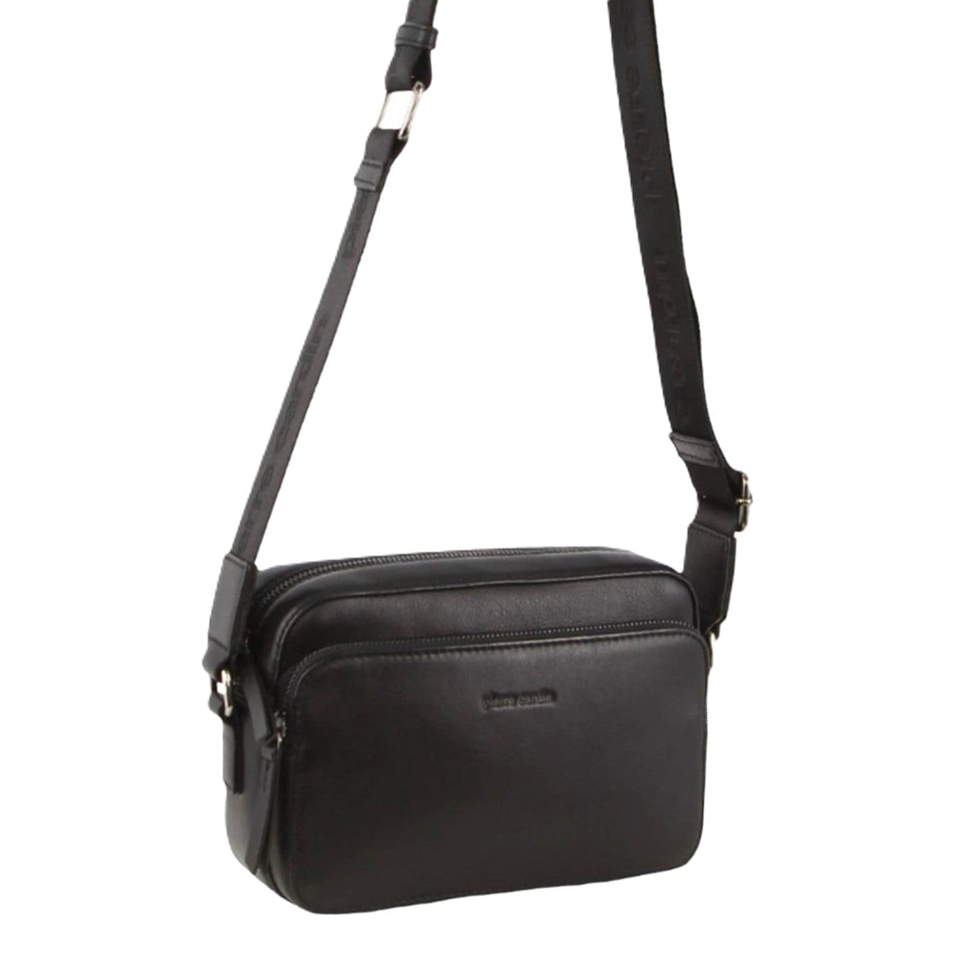 Pierre Cardin PC3816 Mens Italian Leather Cross Body Bag/Black