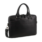 Pierre Cardin Italian Leather Business-Laptop Bag in Black