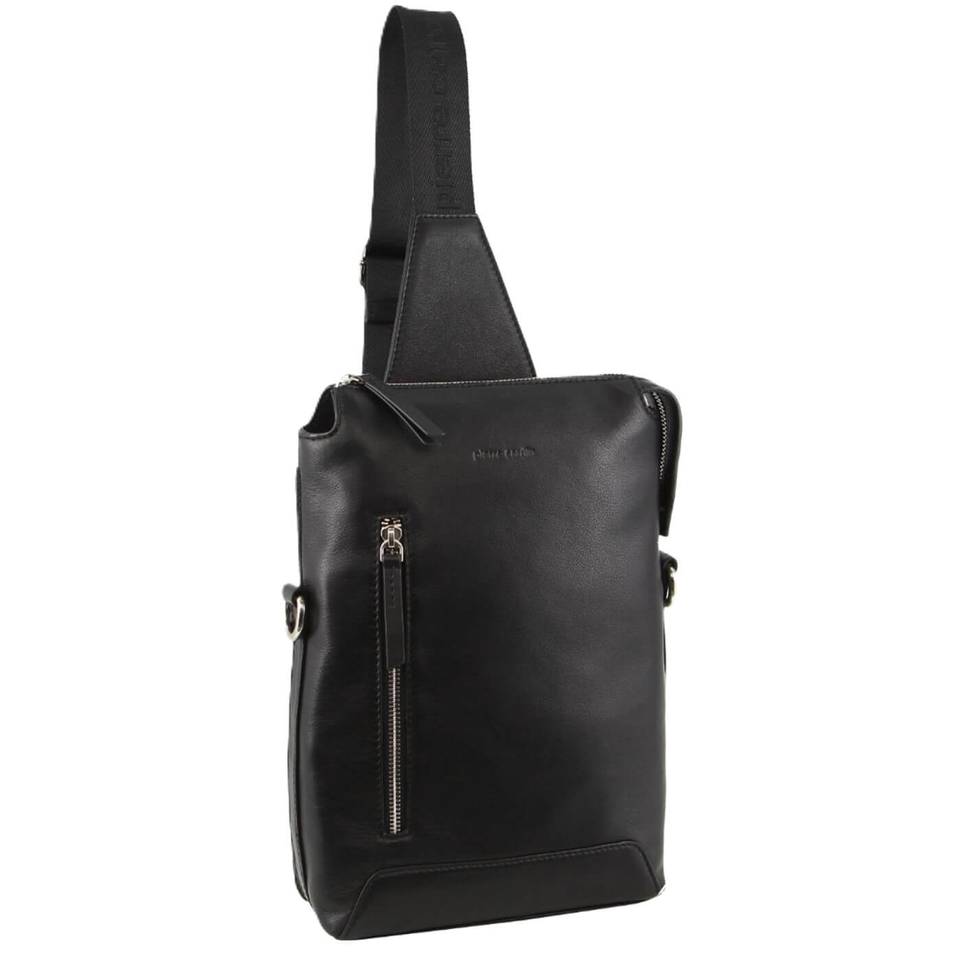 Pierre Cardin PC3842 Italian Leather 3-Way Sling Bag/Black