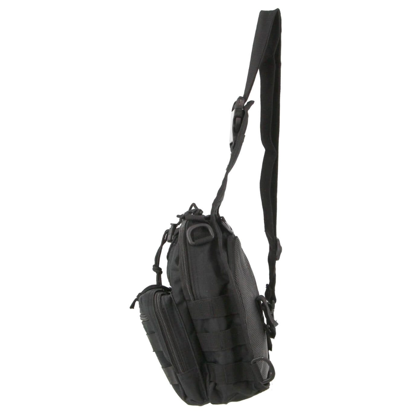 Pierre Cardin Crossbody Sling Bag Tactical Rucksack Bag in Black