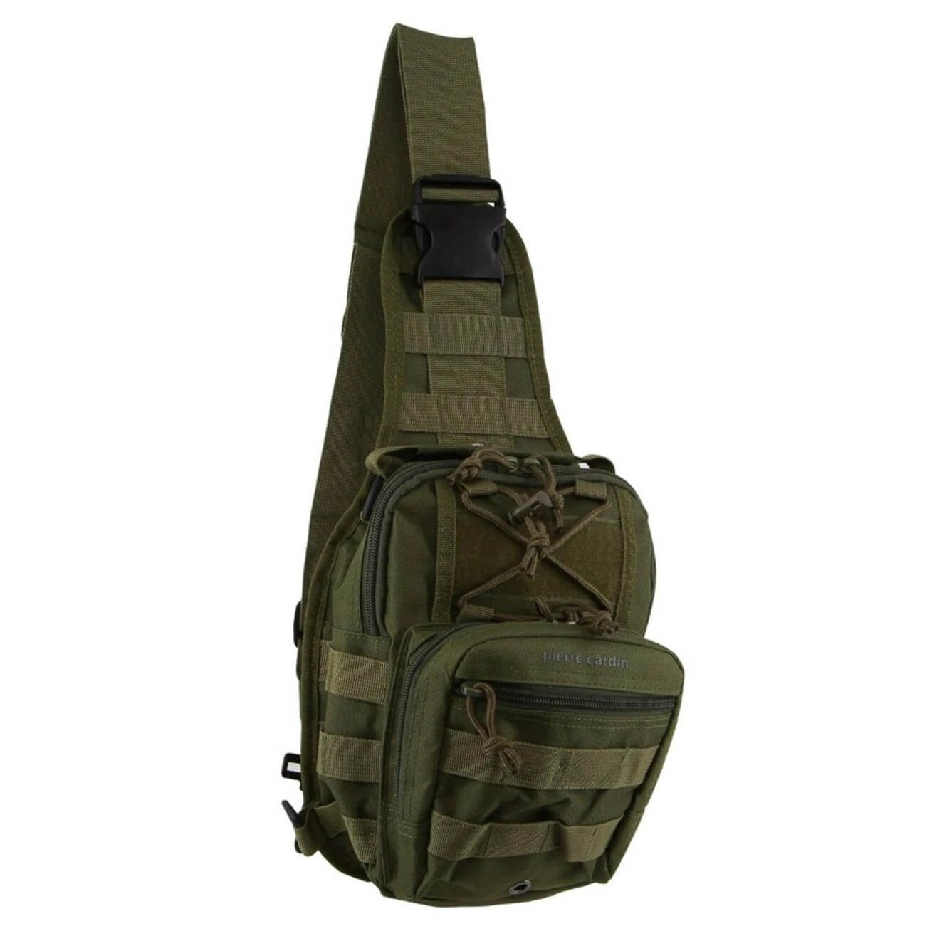 Pierre Cardin Crossbody Sling Bag Tactical Rucksack Bag in Green