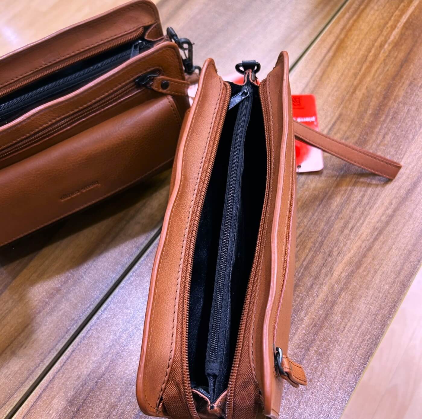 Pierre Cardin PC3875 Italian Leather Mens Organiser Bag/Cognac