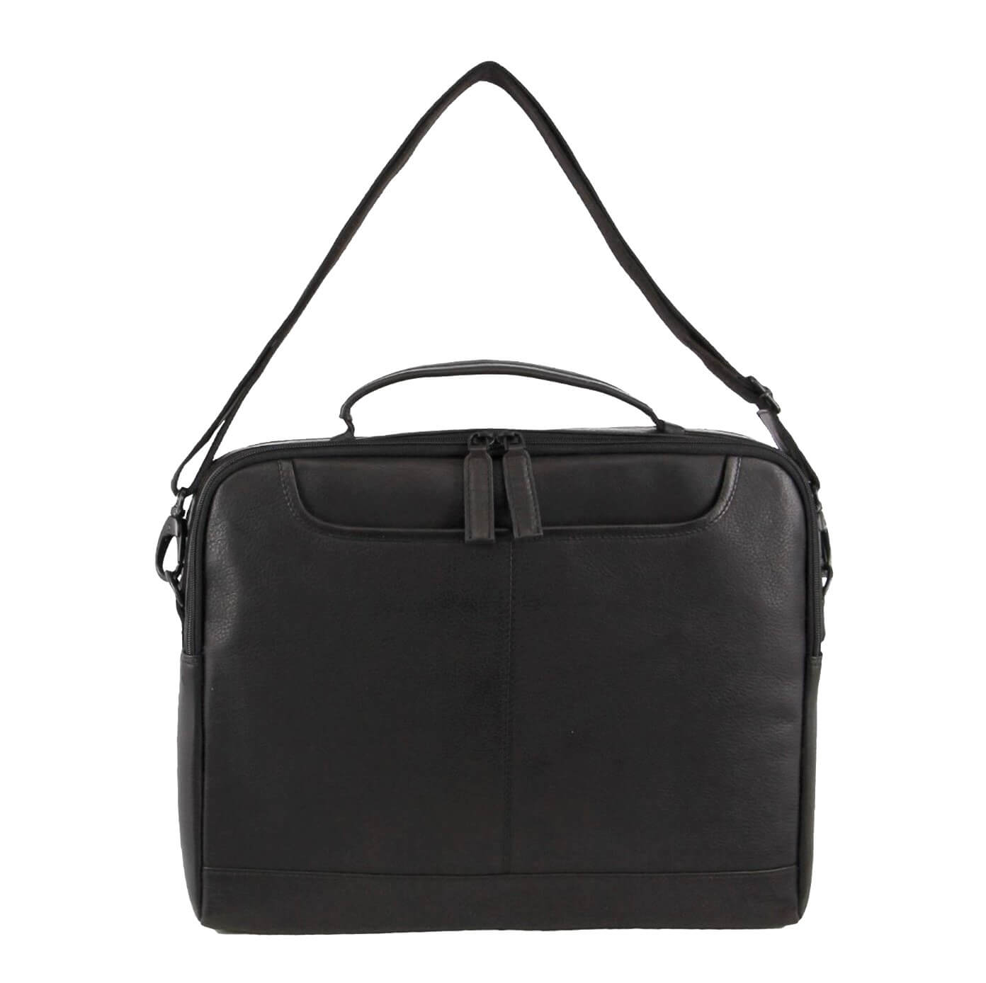Pierre Cardin PC3876 Mens Italian Leather Computer-Business Bag/Black