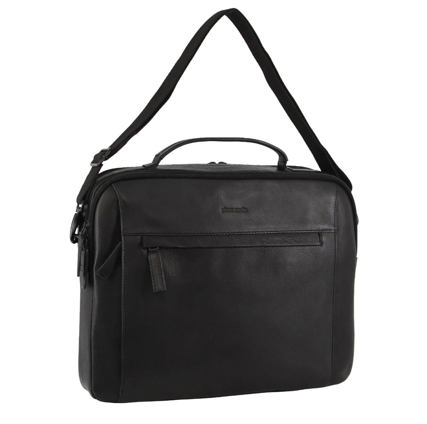 Pierre Cardin PC3876 Mens Italian Leather Computer-Business Bag/Black
