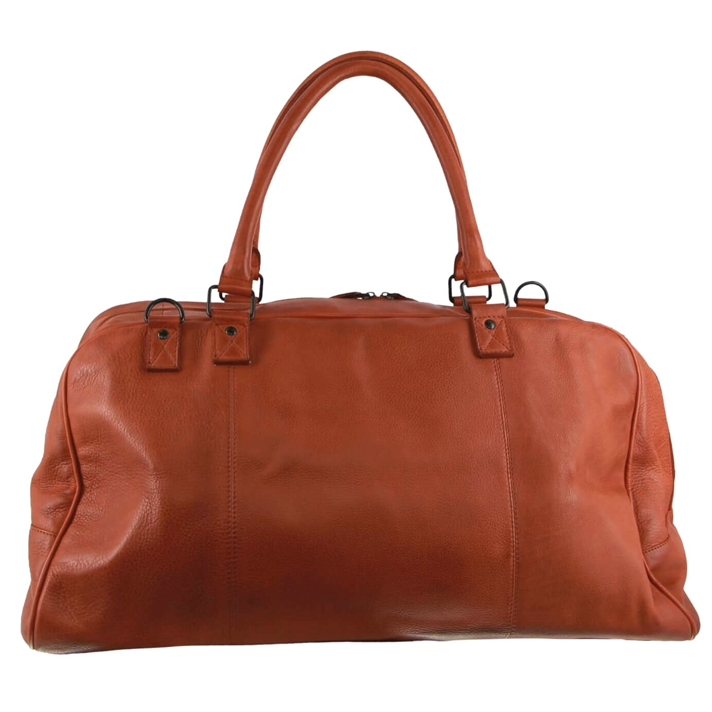 Pierre Cardin PC3877 Genuine Italian Leather Overnight-Travel Bag/Cognac