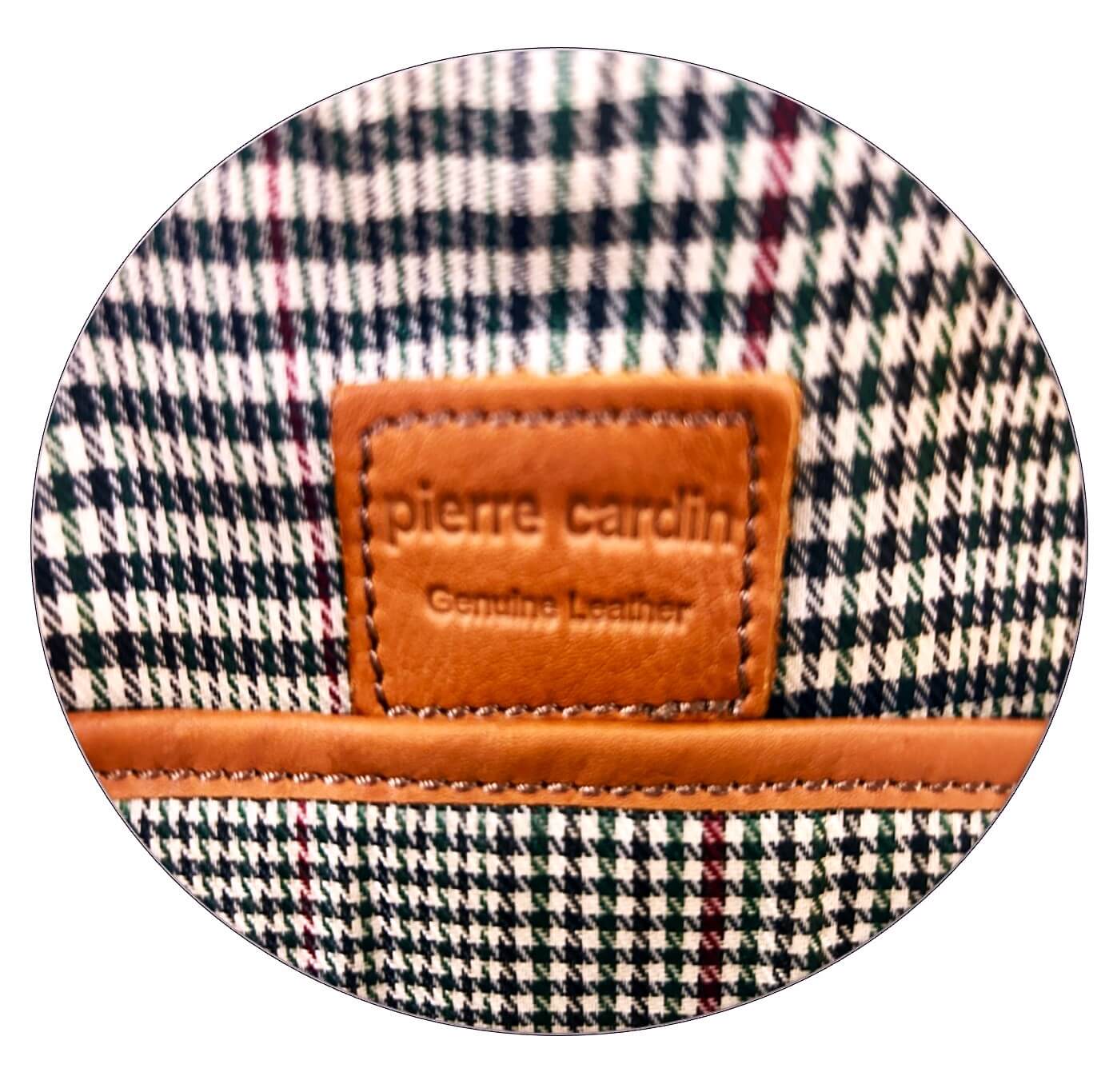 Pierre Cardin PC3882 Italian Leather Large 3-Way Sling Bag/Cognac