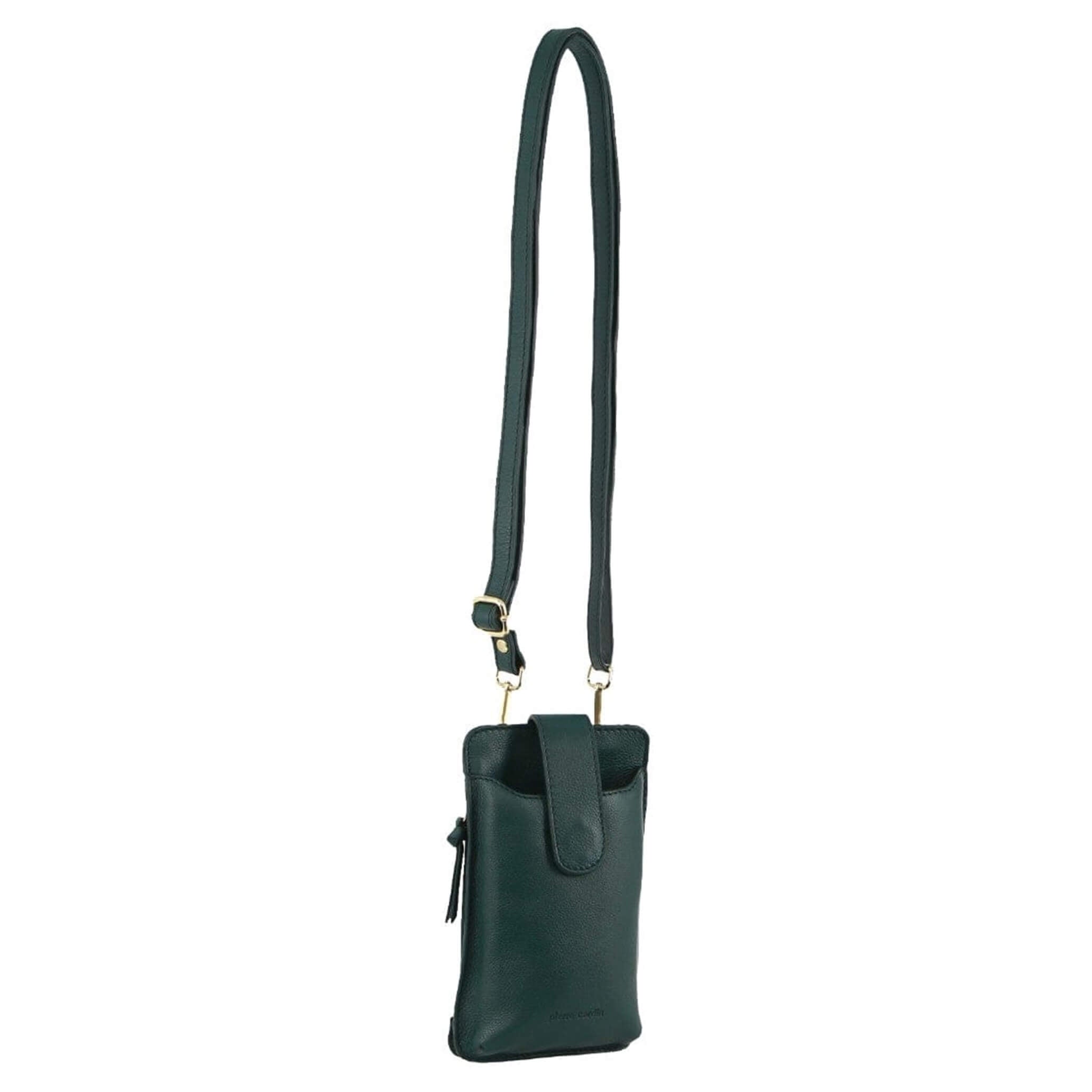 Pierre Cardin Compact Leather Phone Holder Bag in Zirkon