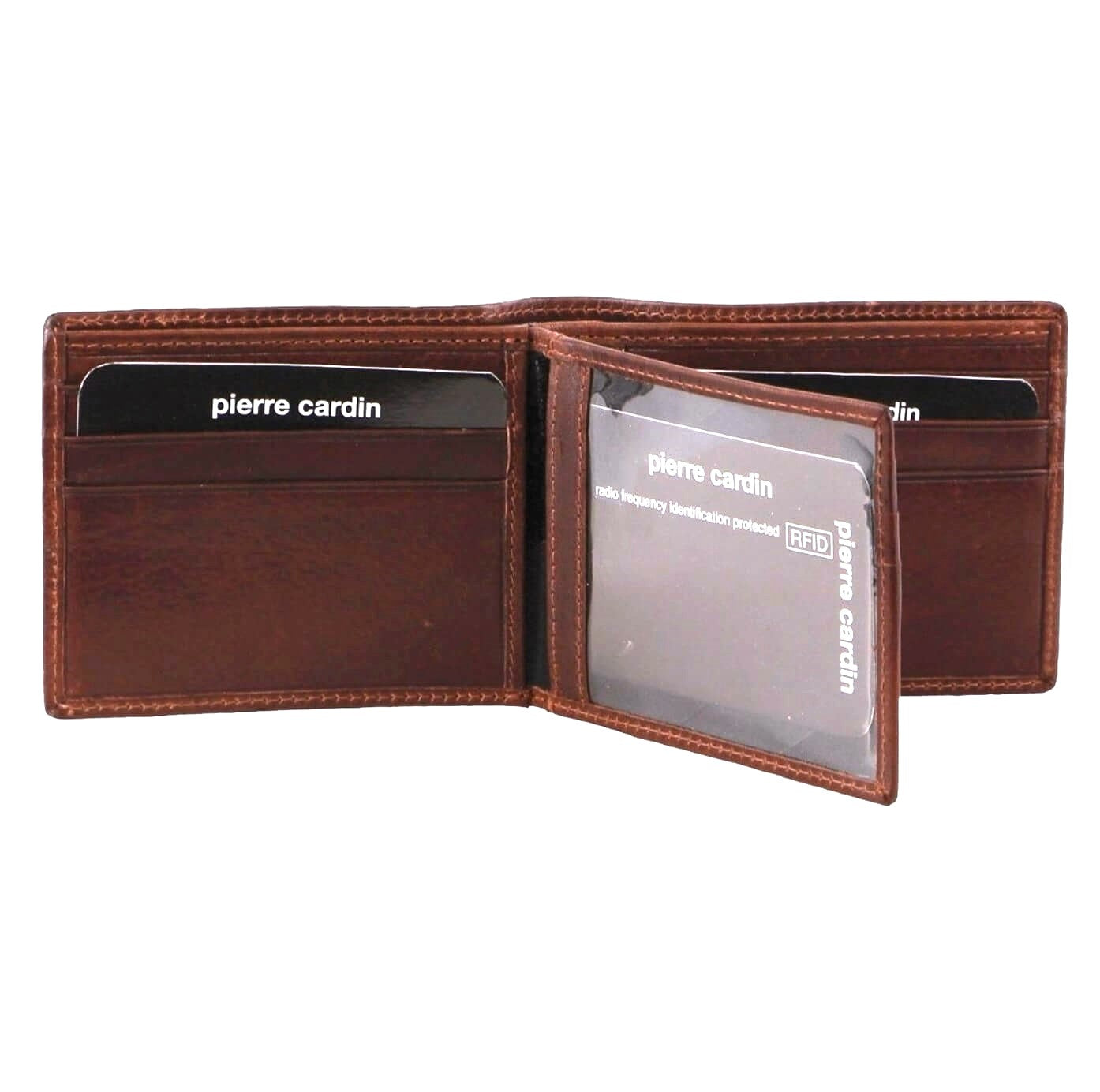 Pierre Cardin PC3901 Genuine Italian Leather Mens Wallet/Brown