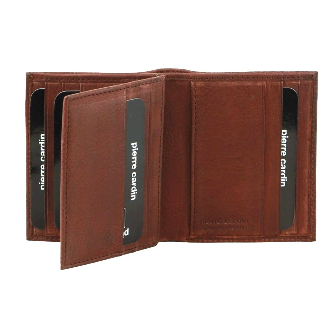 Pierre Cardin PC3902 Genuine Italian Leather Mens Wallet/Brown