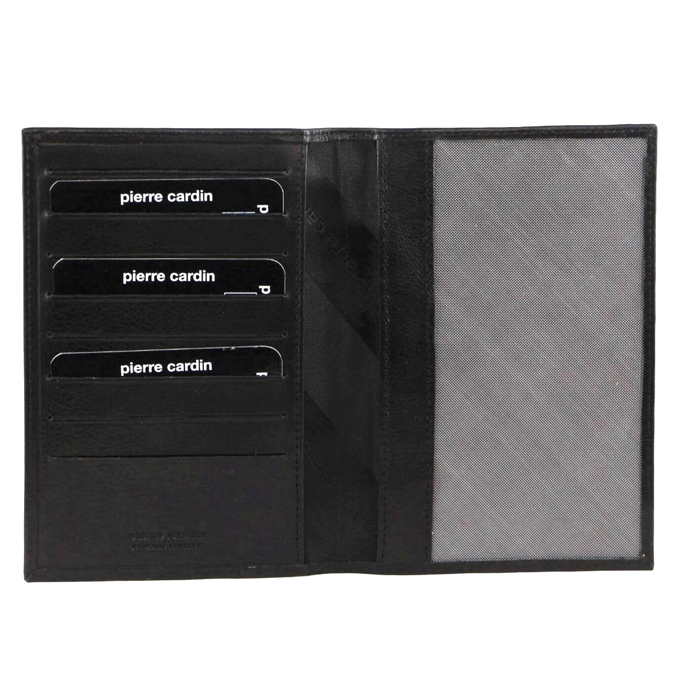 Pierre Cardin PC3907 Italian Leather Travel Passport Wallet/Black