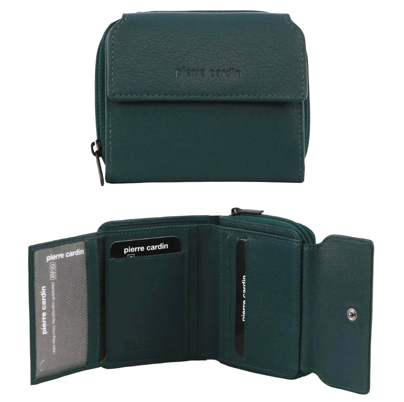 Pierre Cardin Italian Leather Ladies Wallet in Zirkon