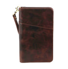Pierre Cardin PC3911 Genuine Italian Leather Passport Wallet/Chocolate
