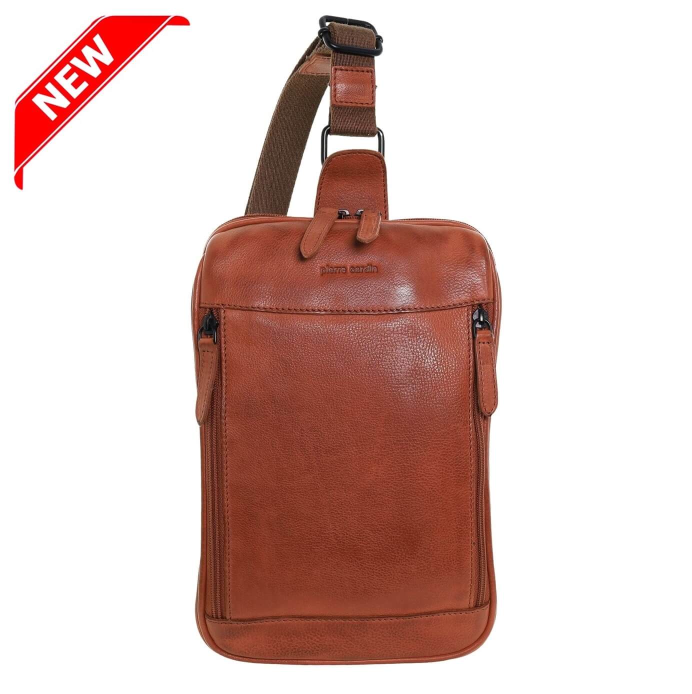 Pierre Cardin Mens Leather
Crossbody Sling Bag