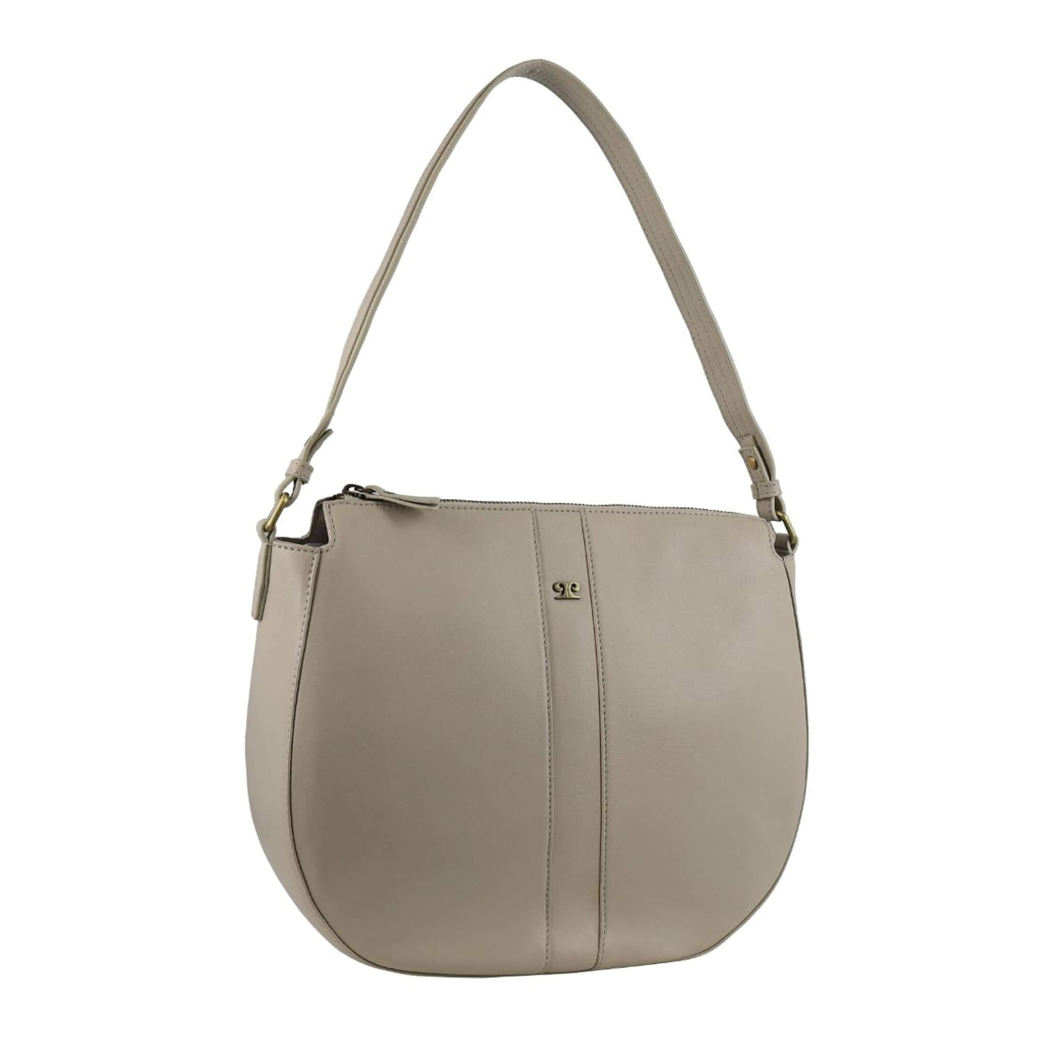 Pierre Cardin Ladies Leather Classic Hobo Bag in Bone