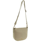 Pierre Cardin Ladies Leather Elegant Crossbody Bag in Bone