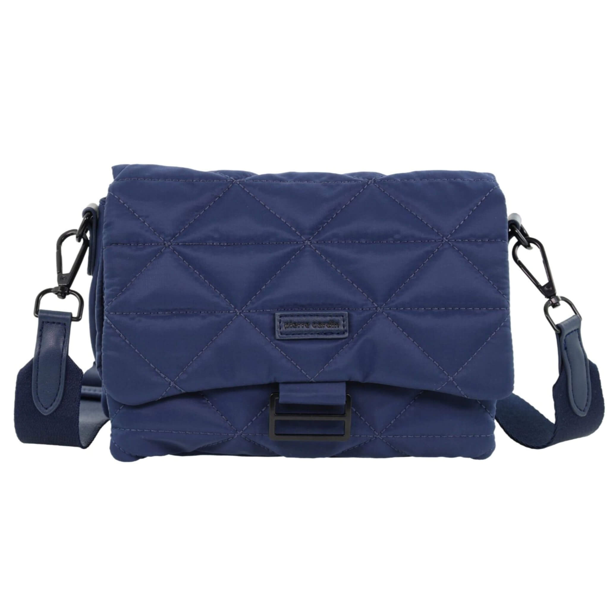 Pierre Cardin Ladies Nylon Quilted Crossbody Bag in Navy