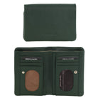 Pierre Cardin Ladies Leather Bi-fold Wallet in Green