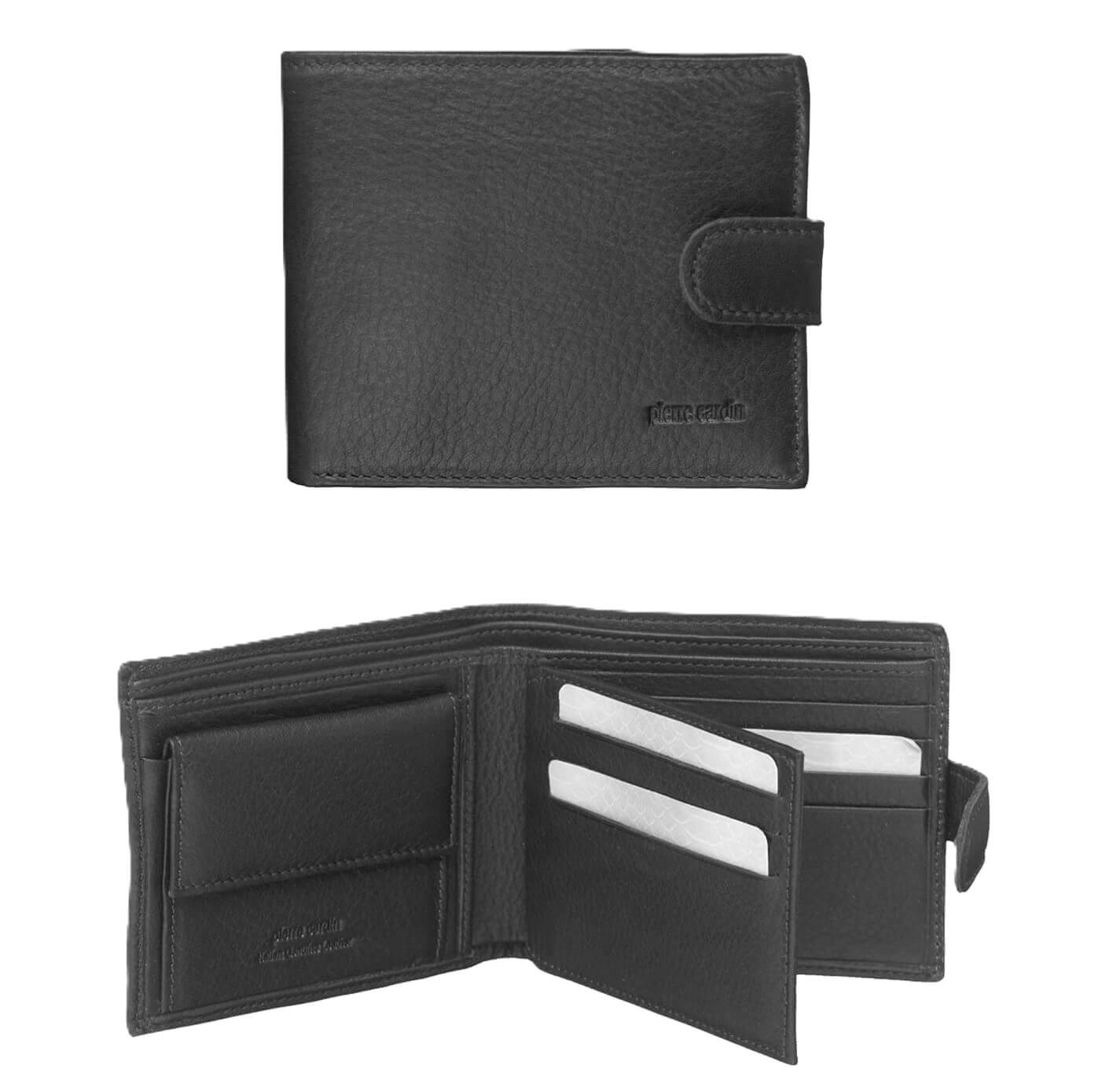 Pierre Cardin PC8780 Italian Leather Mens Wallet-Card Holder/Black