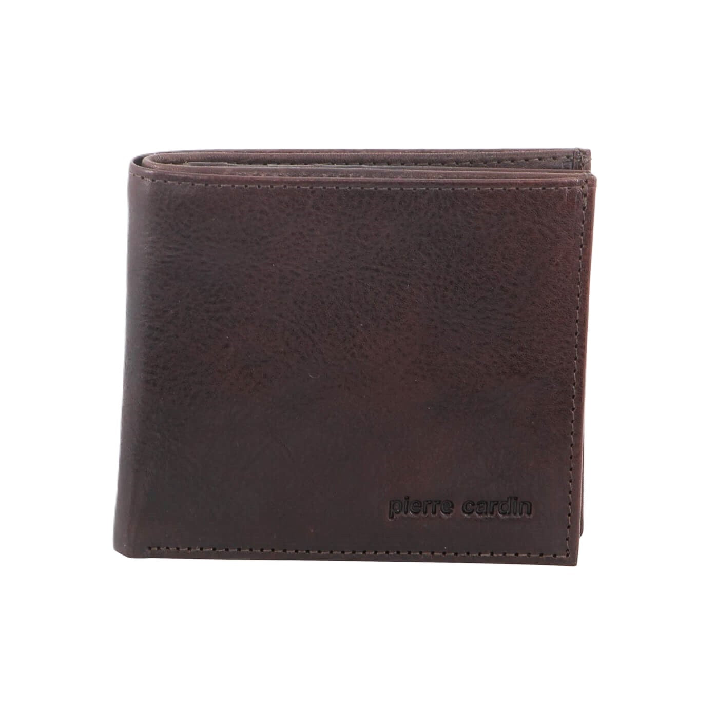 Pierre Cardin Men's Leather Bi-Fold RFID Wallet in Chocolate