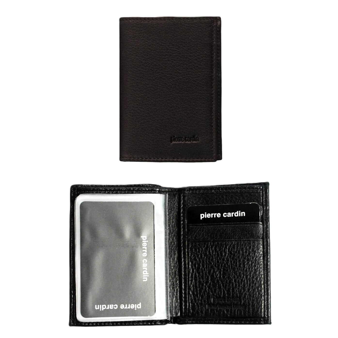 Pierre Cardin Men’s Italian Leather Credit Card Holder in Black