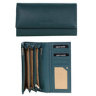 Pierre Cardin Soft Italian Ladies Leather Wallet in Green