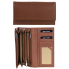 Pierre Cardin Soft Italian Ladies Leather Wallet in Tan