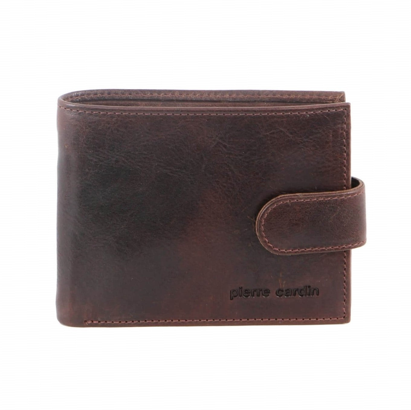 Pierre Cardin PC8874 Italian Leather Mens Tri-fold Wallet/Chocolate