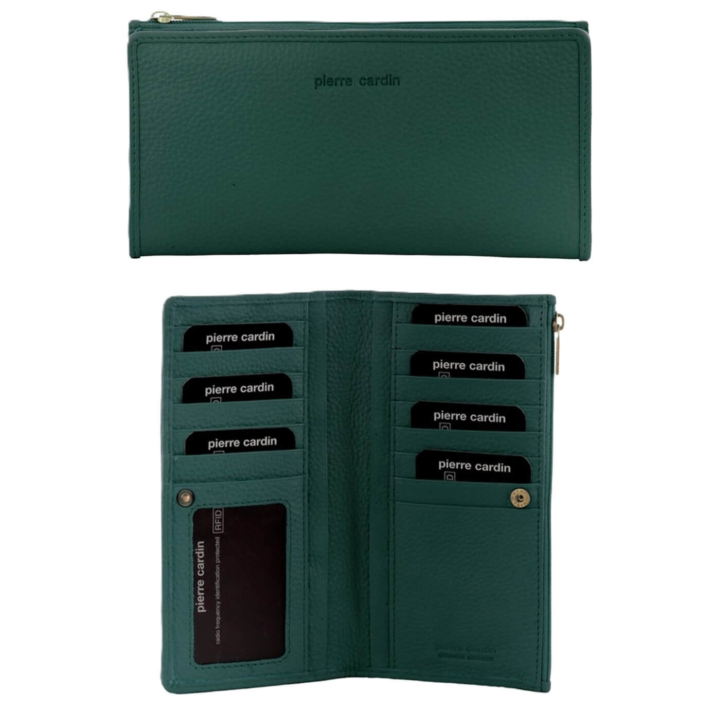 Pierre Cardin Ladies’ Leather Bi-Fold Wallet in Zirkon