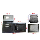 Pierre Cardin PC9449 Italian Leather Mens Wallet-Card Holder/Black