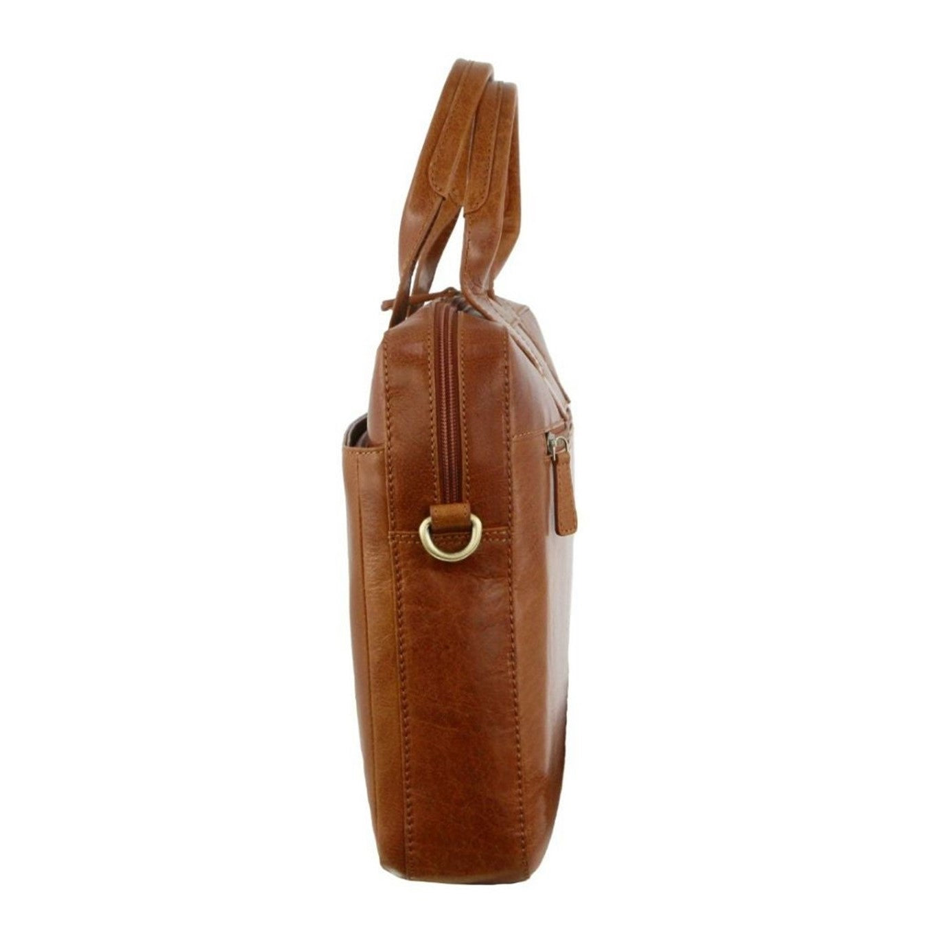 Pierre Cardin PC3620 Mens Italian Leather Computer Bag/Tan