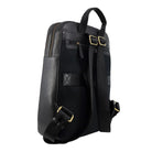 Pierre Cardin Men’s Leather Business-Laptop Backpack in Black