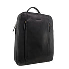 Pierre Cardin Men’s Leather Business-Laptop Backpack in Black