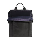 Pierre Cardin Men’s Leather Business-Laptop Backpack in Black