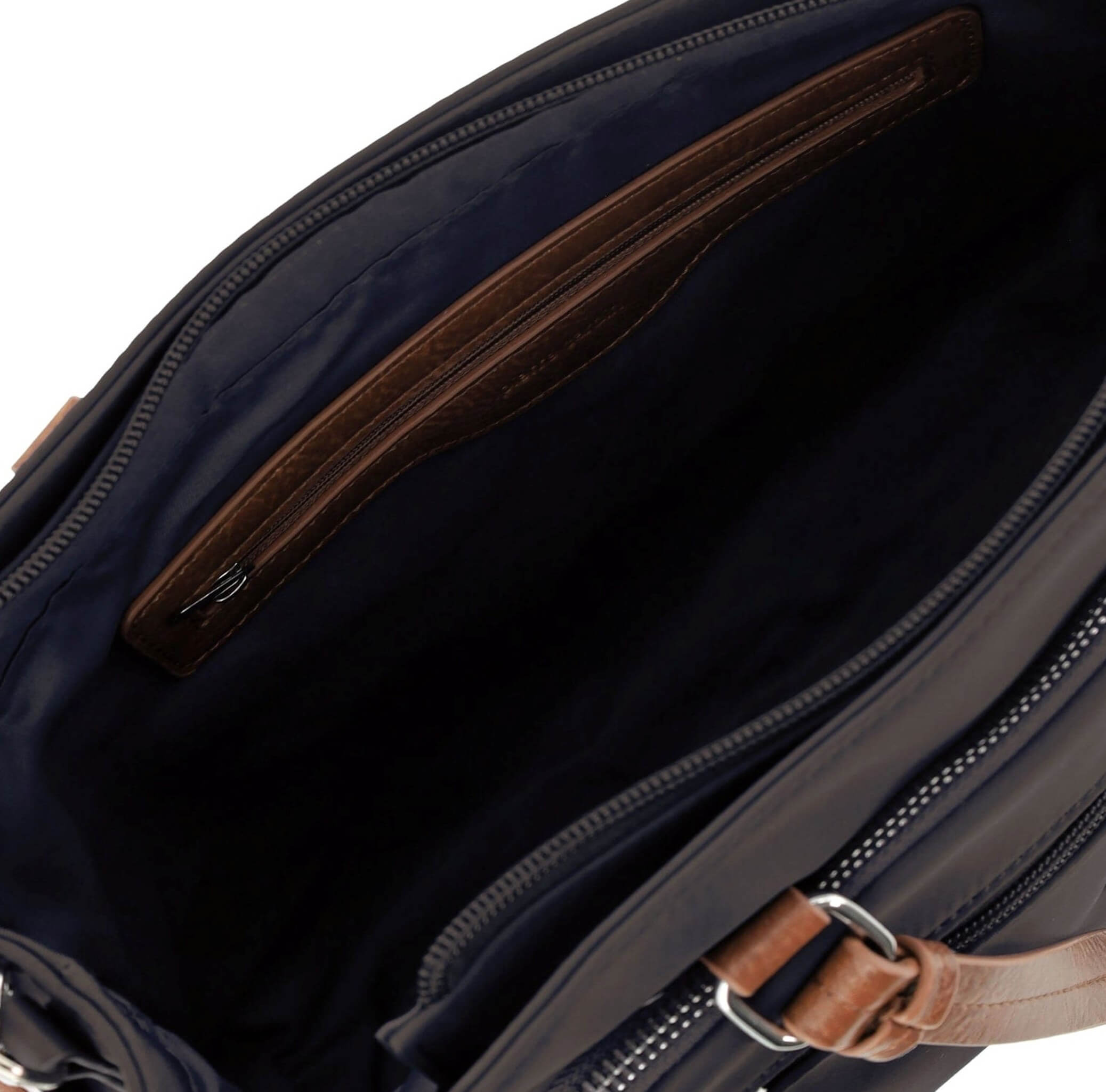 Pierre Cardin RFID Anti-Theft Nylon Mini Tote/Crossbody Bag In Black