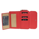 Pierre Cardin Ladies Tri-fold RFID Leather Wallet in Coral
