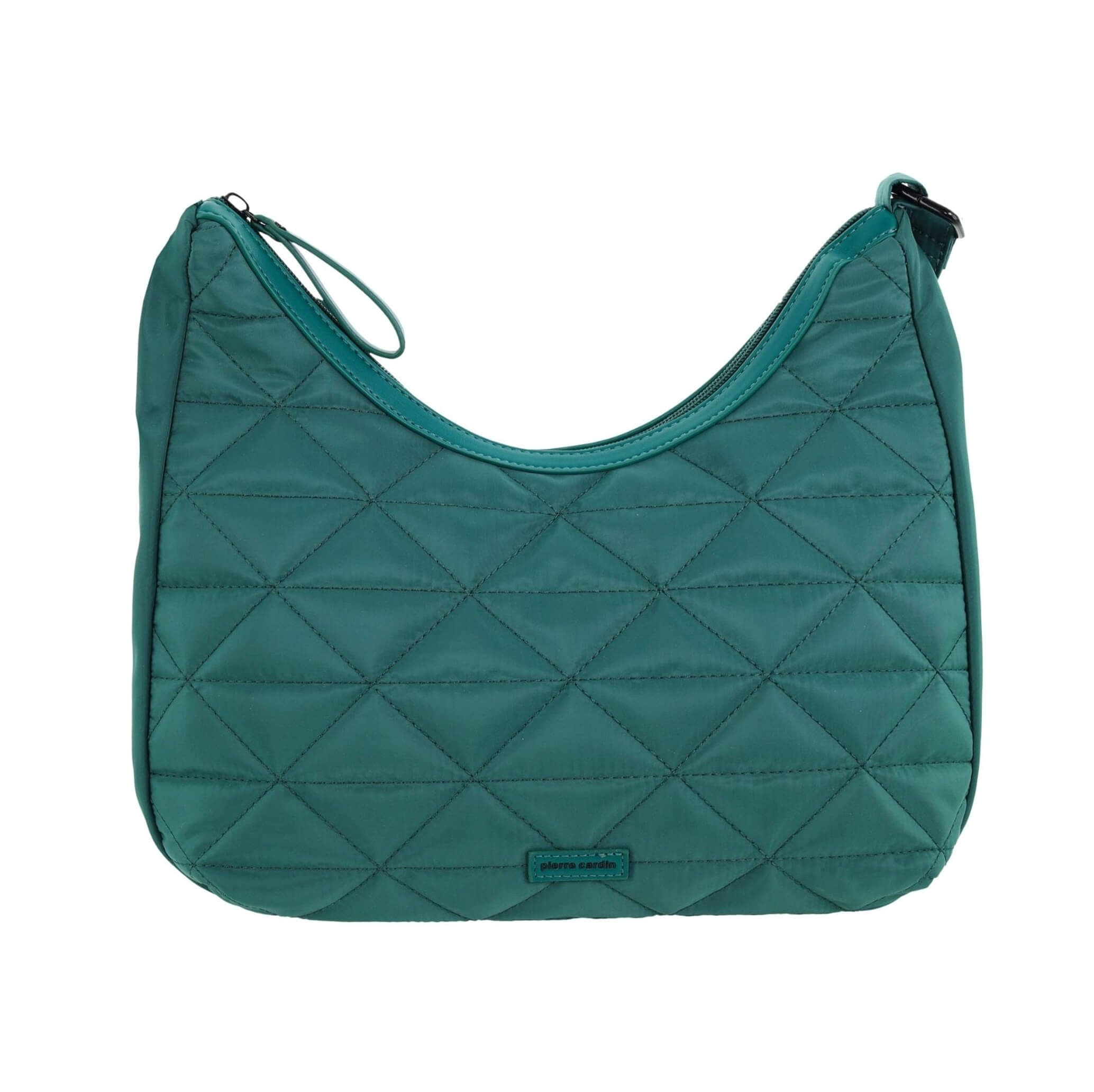 Pierre Cardin Ladies Nylon Quilted Hobo Bag in Green