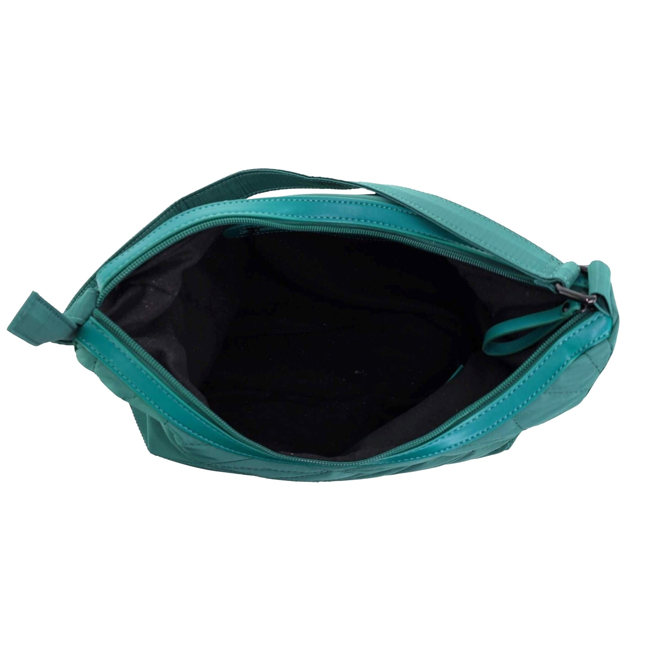 Pierre Cardin Ladies Nylon Quilted Hobo Bag in Green