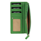 Pierre Cardin Italian Leather Ladies Bi-Fold Wallet in Green