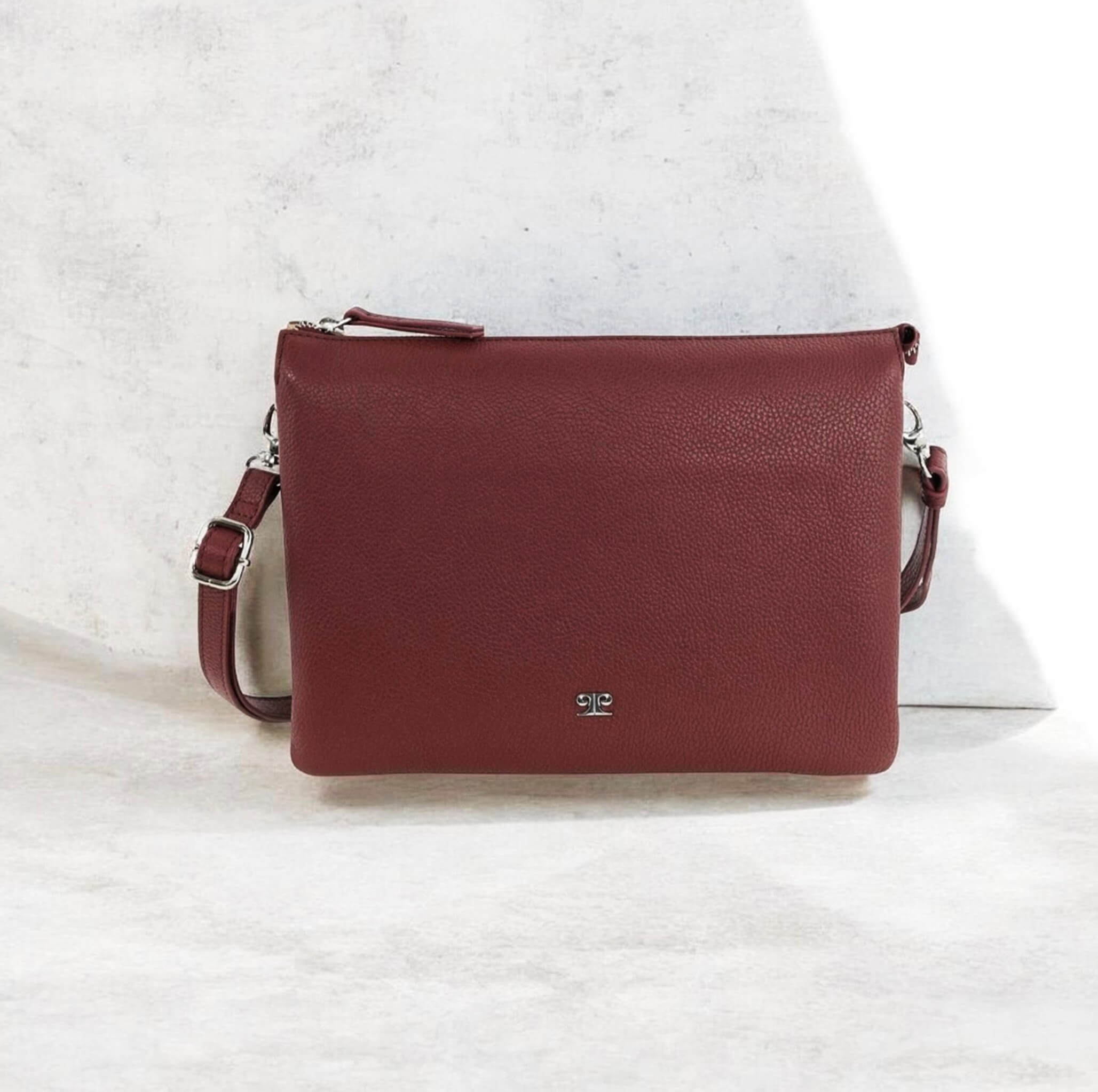 Pierre Cardin Ladies Leather Crossbody Bag in Shiraz