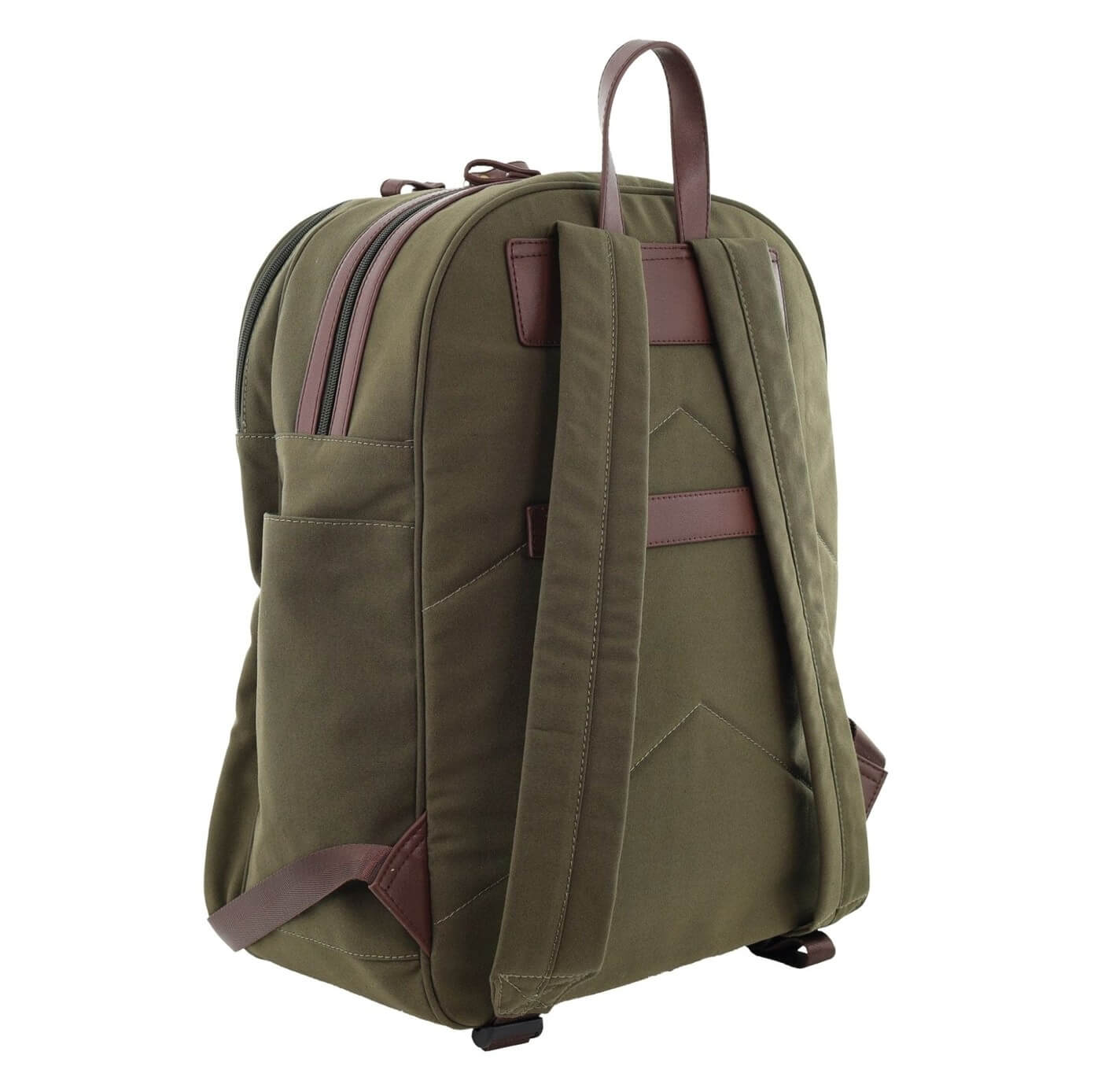 Pierre Cardin Mens Nomad Canvas Backpack in Brown