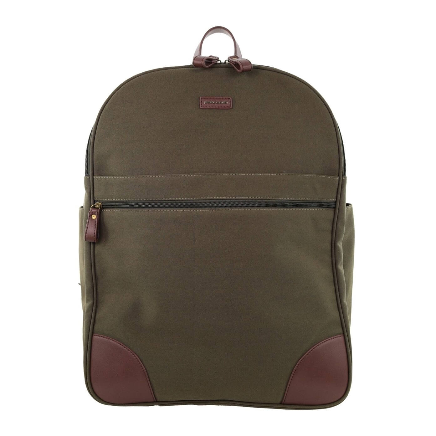 Pierre Cardin Mens Nomad Canvas Backpack in Brown