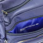 Pierre Cardin RFID Anti-Theft Nylon Crossbody Bag In Navy
