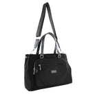 Pierre Cardin RFID Anti-Theft Nylon Mini Tote/Crossbody Bag In Black